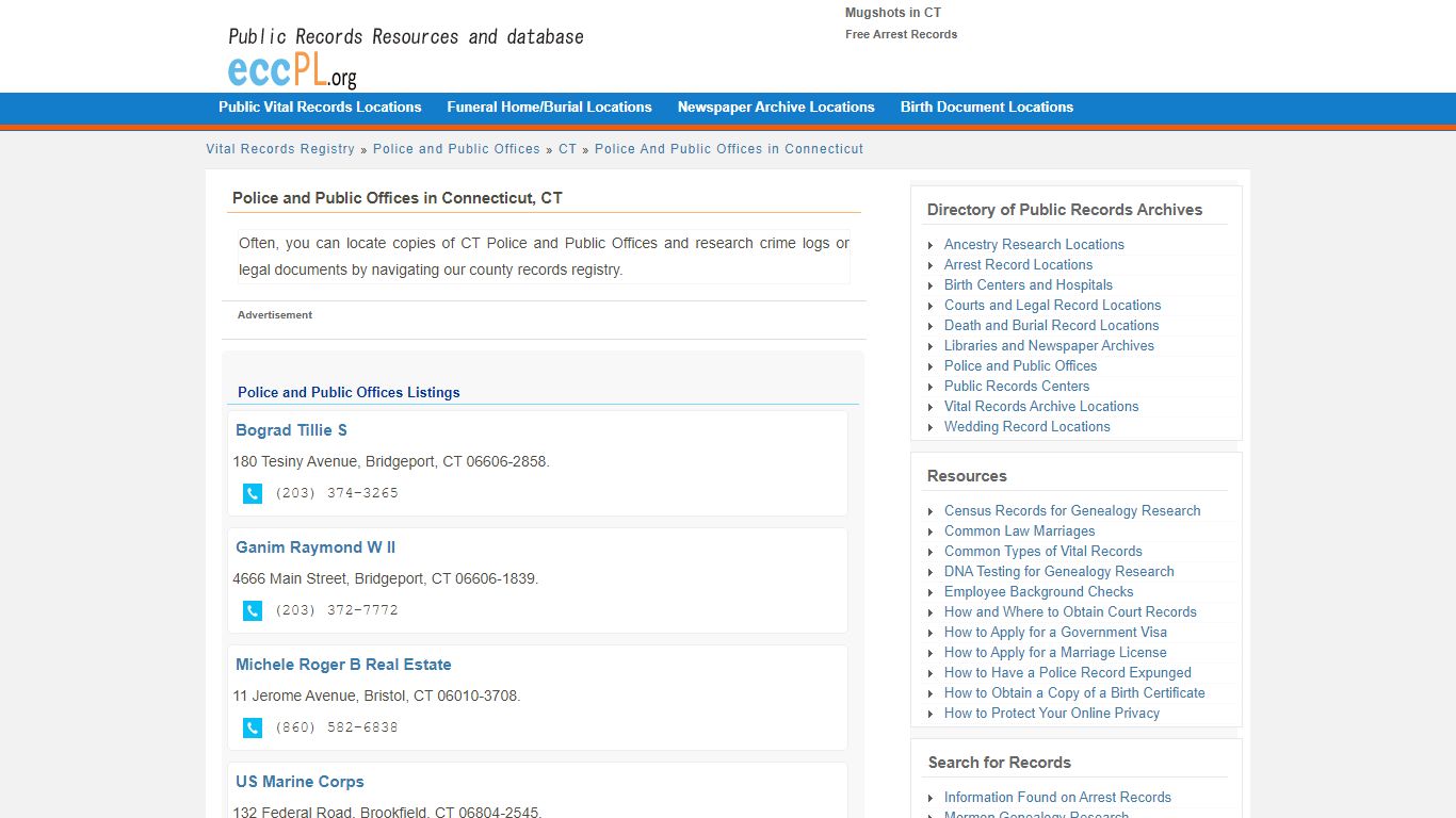 Mugshots in CT - Free Arrest Records - EccPL.org